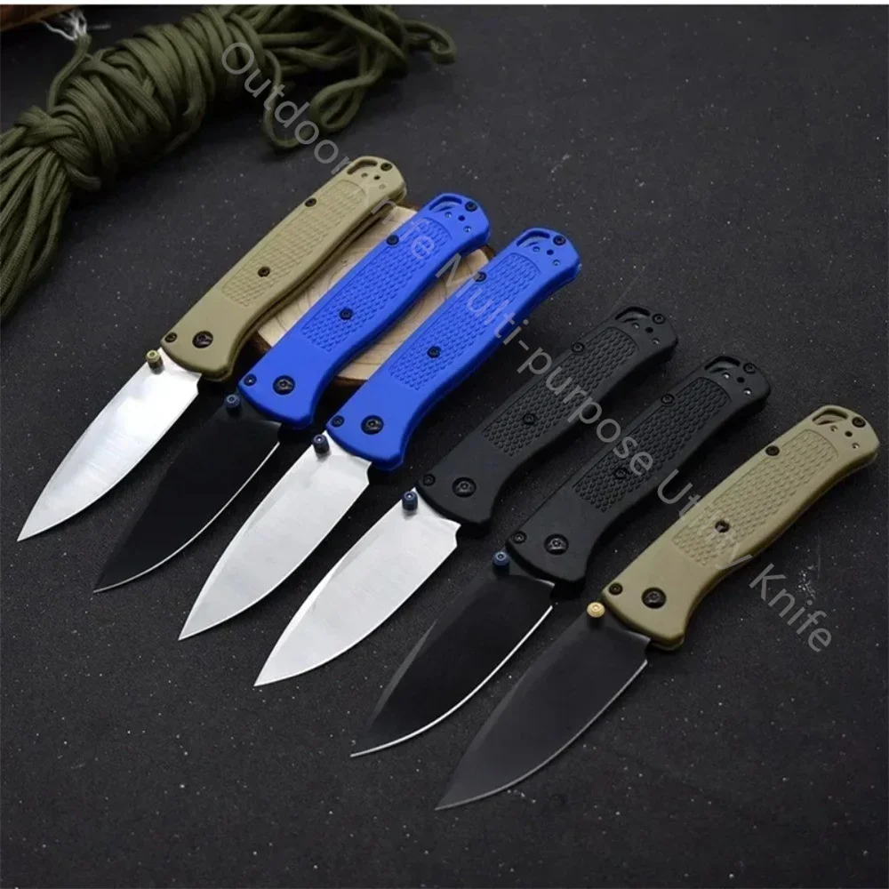 

Multicolor Tactical BM 535 Bugout Folding Knife Nylon Fiberglass Handle Outdoor Survival Knives Camping Hiking Pocket EDC Tool