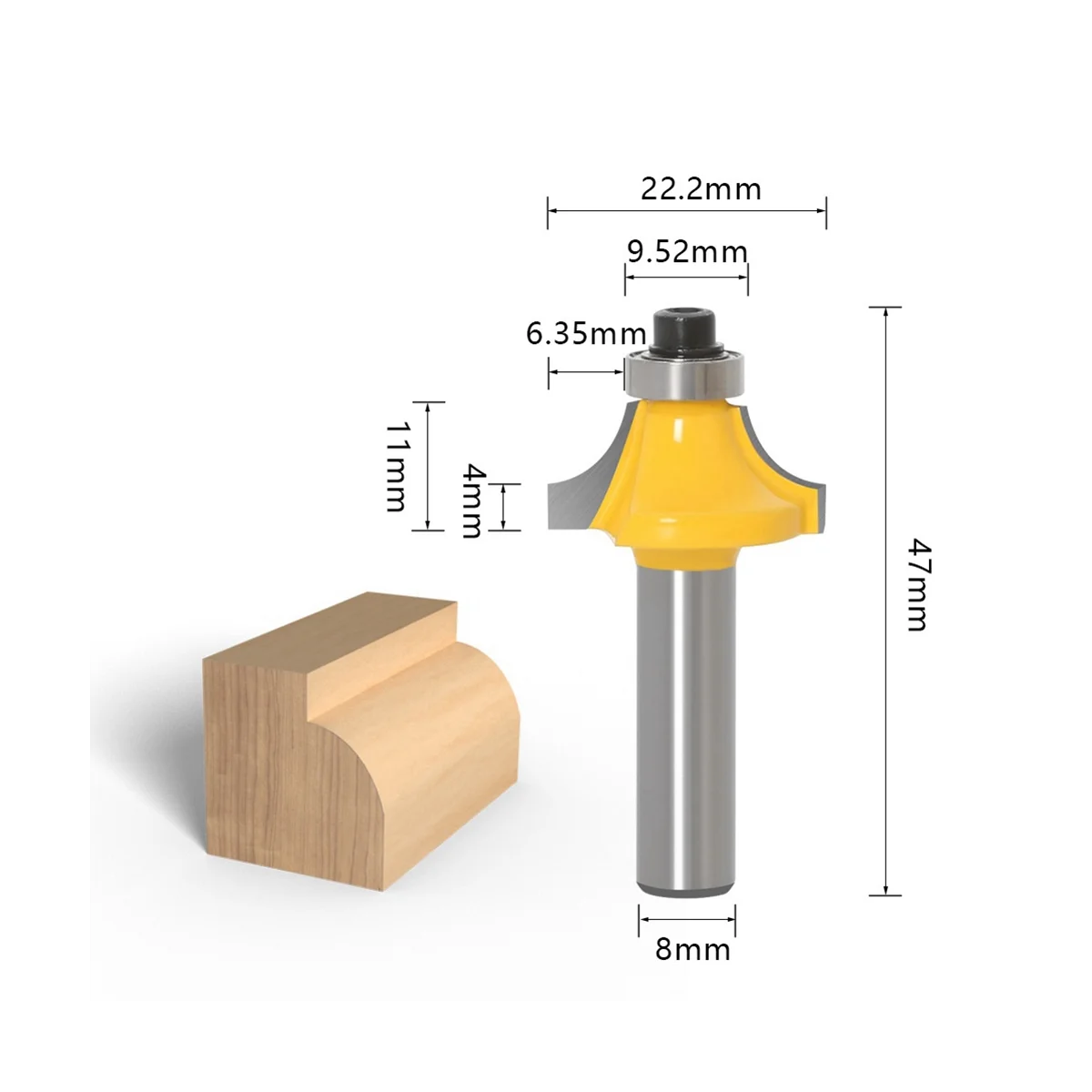 15Pcs 6.35mm Router Bit Set Trimming Straight Milling Cutter Wood Bits Tungsten Carbide Cutting Woodworking Trimming
