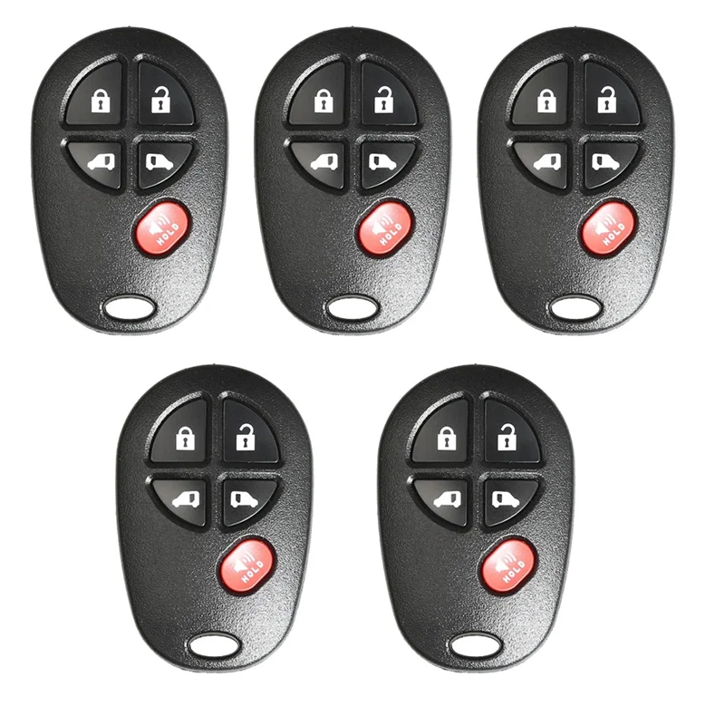 

Xhorse XKTO08EN Universal Wire Remote Key Fob 5 Button for Toyota Style for VVDI Key Tool 5Pcs/Lot