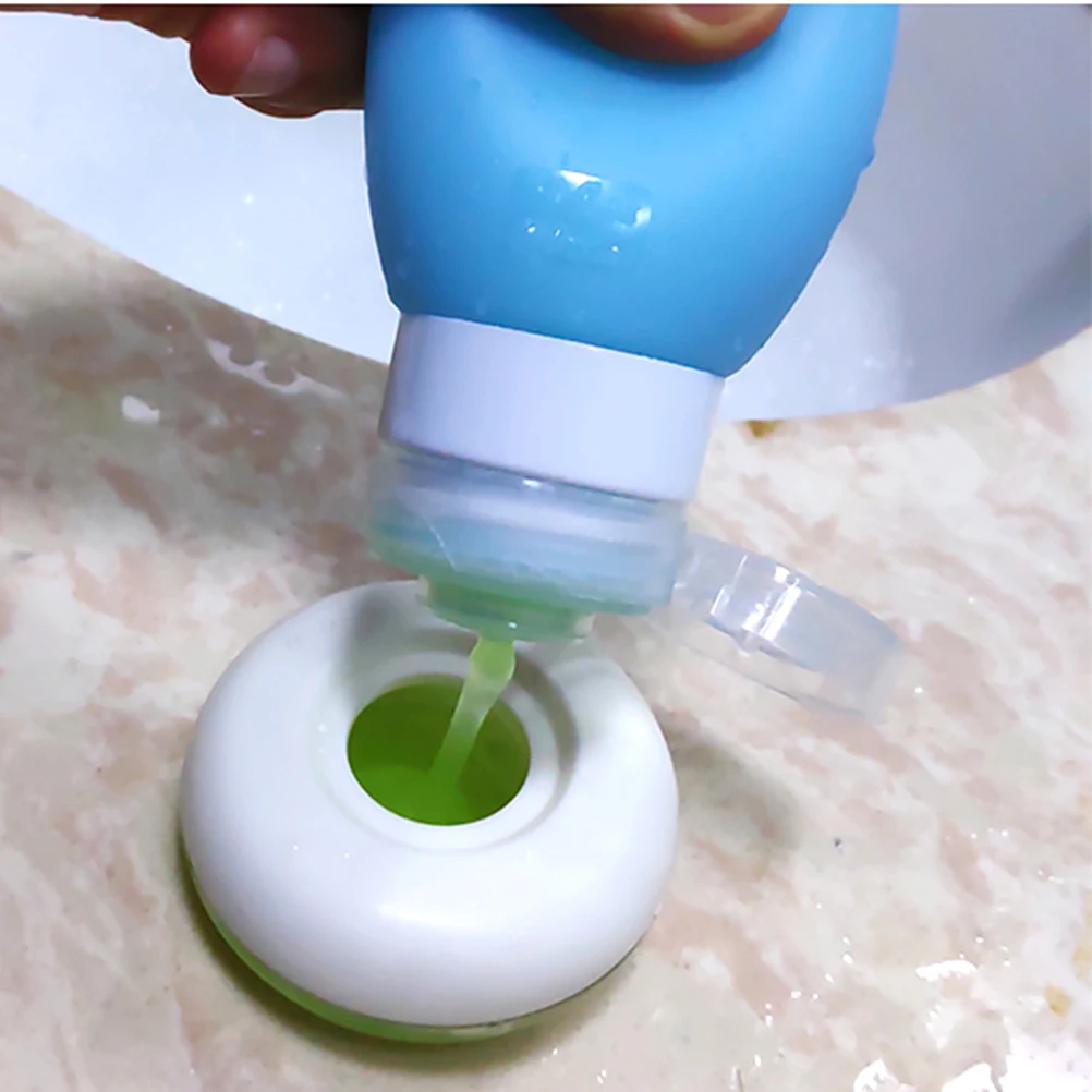 

60ml Travel Bottles Set Silicone Refillable Containers Portable Squeeze Tubes for Shampoo Conditioner Leak Proof Gym Accessories