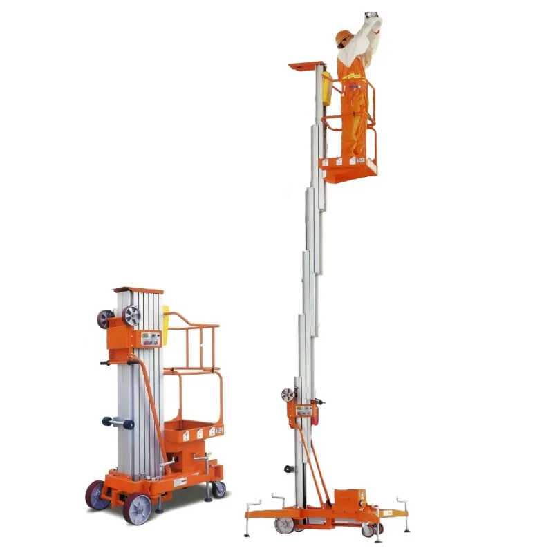 Customized 12-meter Aluminum Alloy Aerial Work Platform  Electric Mobile Lifting Platform  Suitable for Construction Operations
