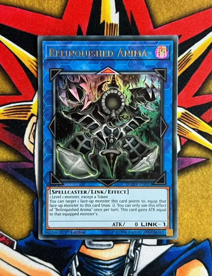 Yugioh KONAMI Duel Monsters TCG DUOV-EN053 Relinquished Anima Ultra Rare English 1st Edition Collection Mint Card