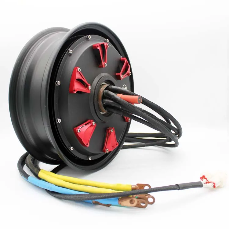 Super Power 10KW 12Inch 72v Concave Brushless Wheel hub motor for Electric New Energy Car