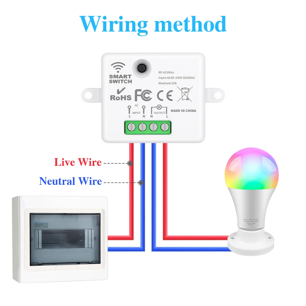 IsFriday Self-powered Wireless Wall Switch No Battery Required 433Mhz Remote Control Light Switch Waterproof 1 2 Gang No Wiring