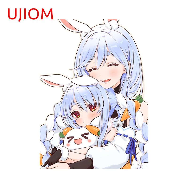 UJIOM 13cm X 9.4cm 3D Pekomama Hololive Chibi Wall Stickers Kitchen Cupboard Decal Creative Living Room Decoration Wallpaper