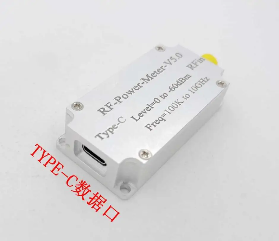 NEW 100K-10GHZ USB RF Power Meter V5 USB Communication Data Export Power Detector Amplitude Measurement Software for Ham Radio