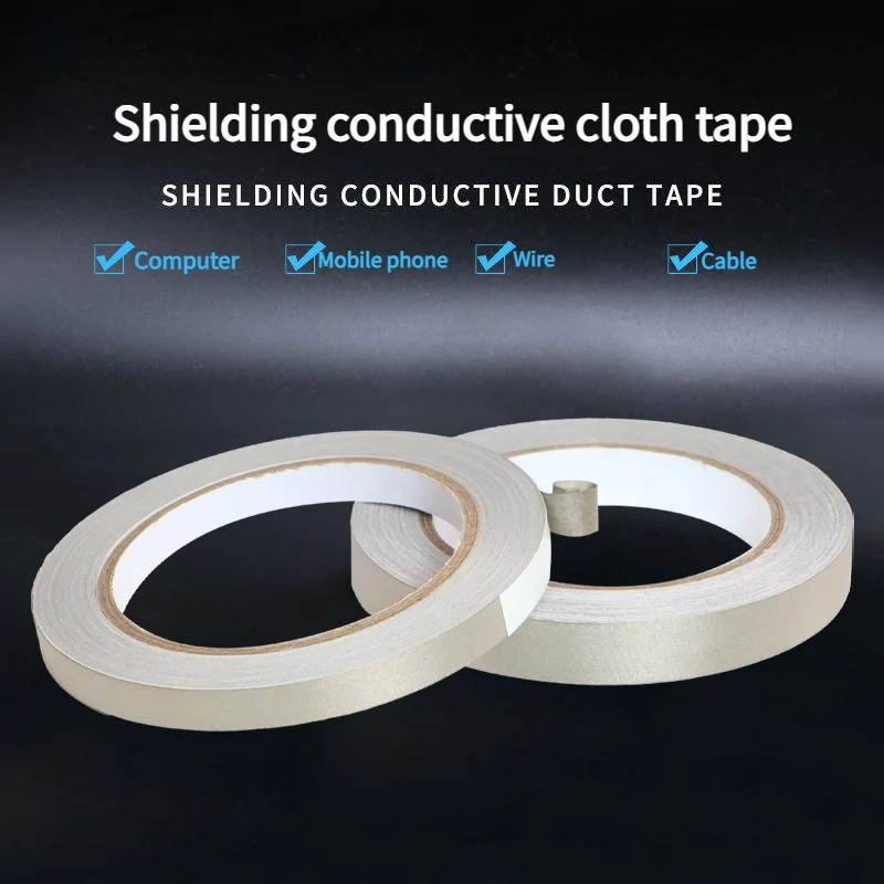 Faraday Tape Double Conductive Fabric Tape for Laptop Mobilephone LCD Repair EMI Shielding, RF Signal Blocking