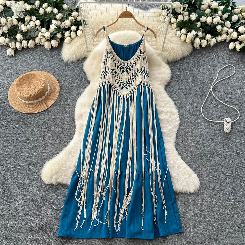 Elegant  off shoulder Dress Korean Fashion Party Vestidos Chic suumer Women bohemian dress