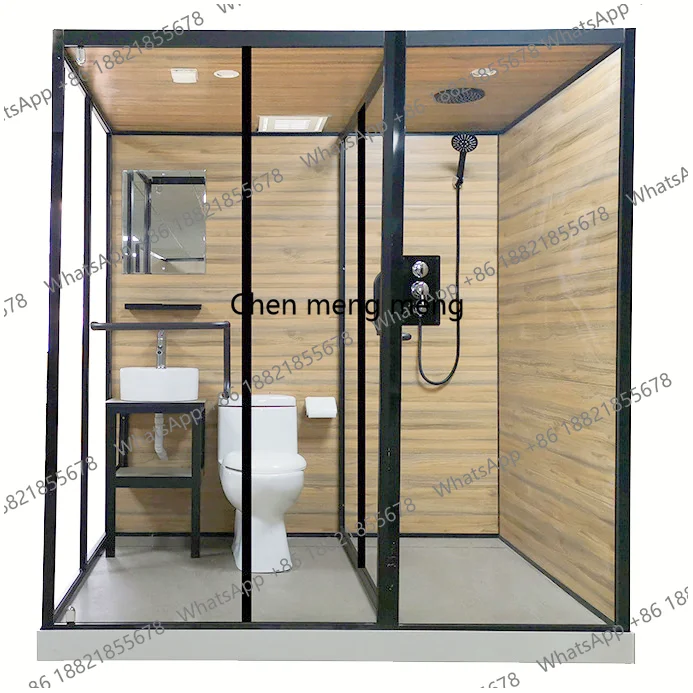 

Integrated Bathroom Pod Glamping Tent Hotel Luxury Prefabricated Shower Room Unit Hotel Modular Bathroom Pod