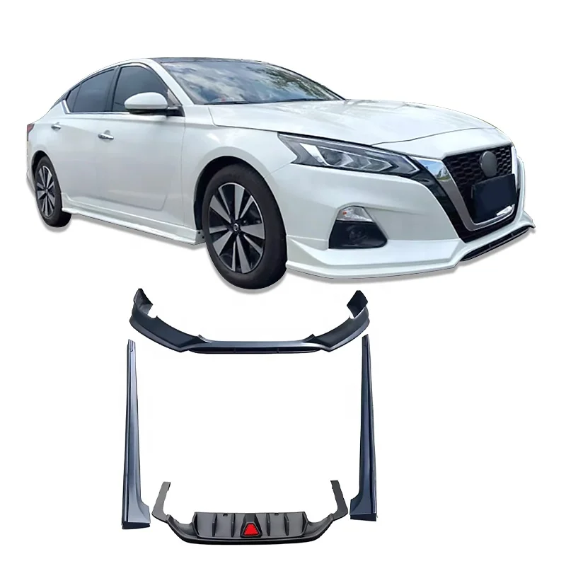 For Nissan Teana 2019 2020 2021 Modified Sports Front Lip Rear Lip Side Skirts ABS Plastic Car Bumper Car Bodykit Auto Parts