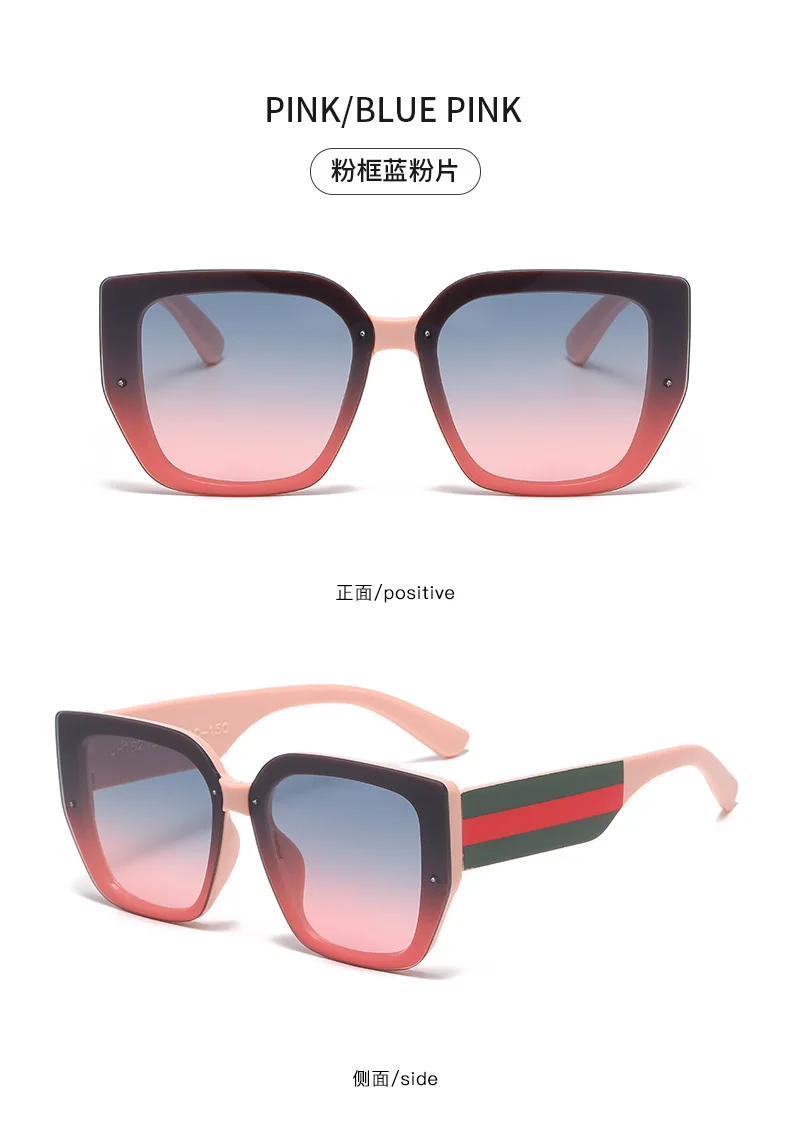Große Rahmen Frauen Sonnenbrille Kunststoff Polygonale Marke Stil Quadratische Funktion Vintage Retro Sonnenbrille Männer Übergroße Brillen UV400 – Detail 13