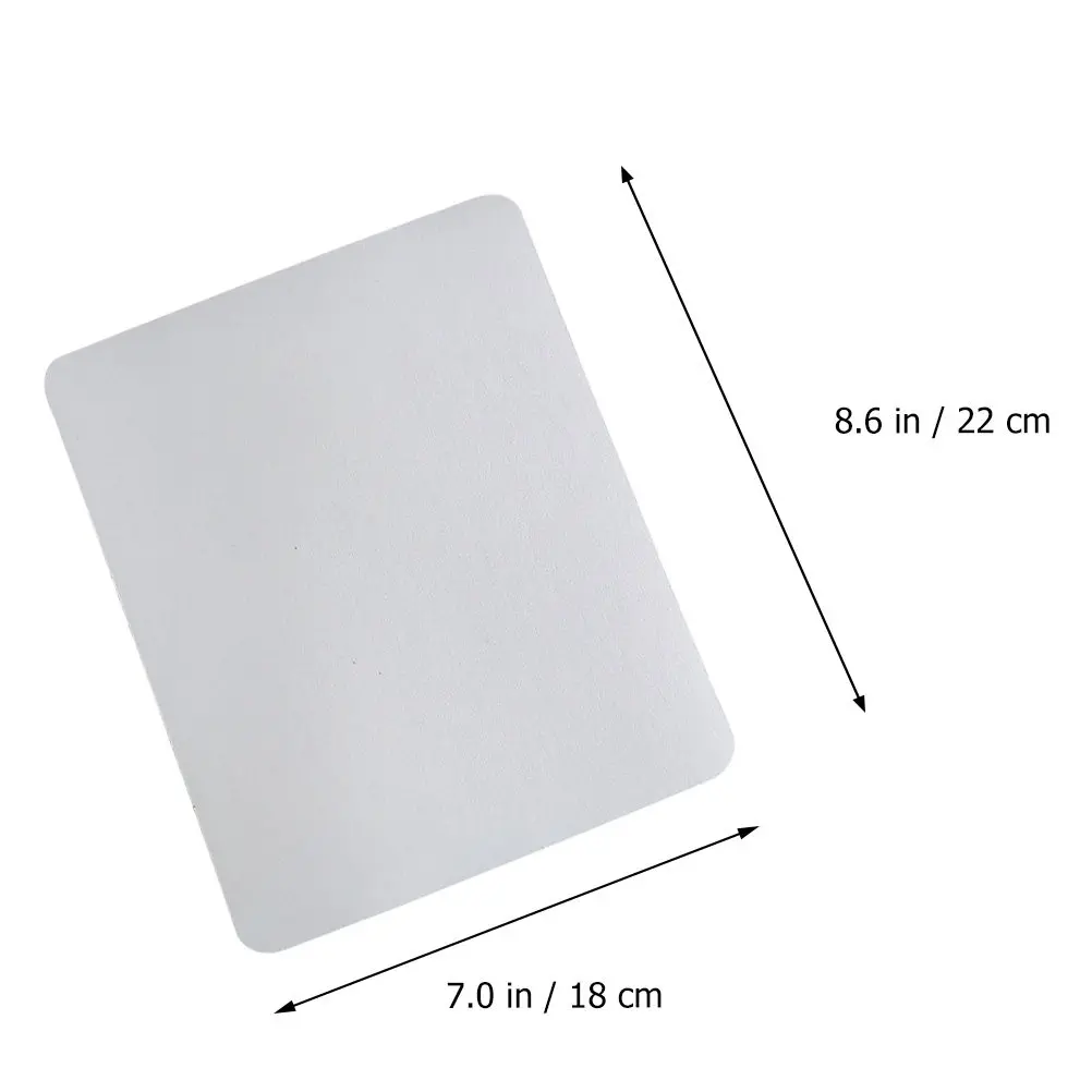 8Pcs Blank Mouse Pad DIY Heat Transfer Printable Surface Smooth Gliding Fabric Top Non Slip Base for Gaming Office Desk Use