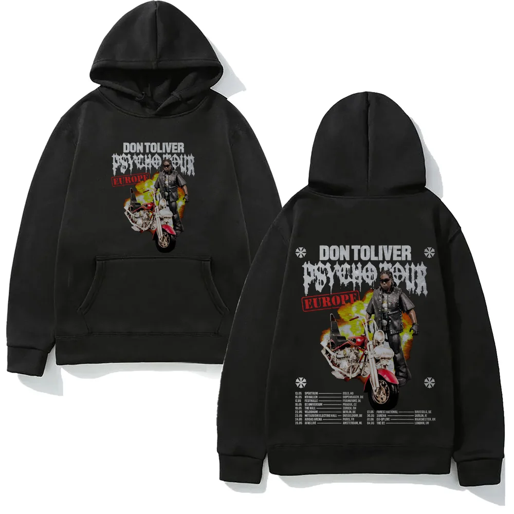 

Don Toliver 2025 tour Hoodie new style Graphic Printing Hip Hop Casual Sweatshirt With Pocket Fleece Clothes Unisex Punk Hoody