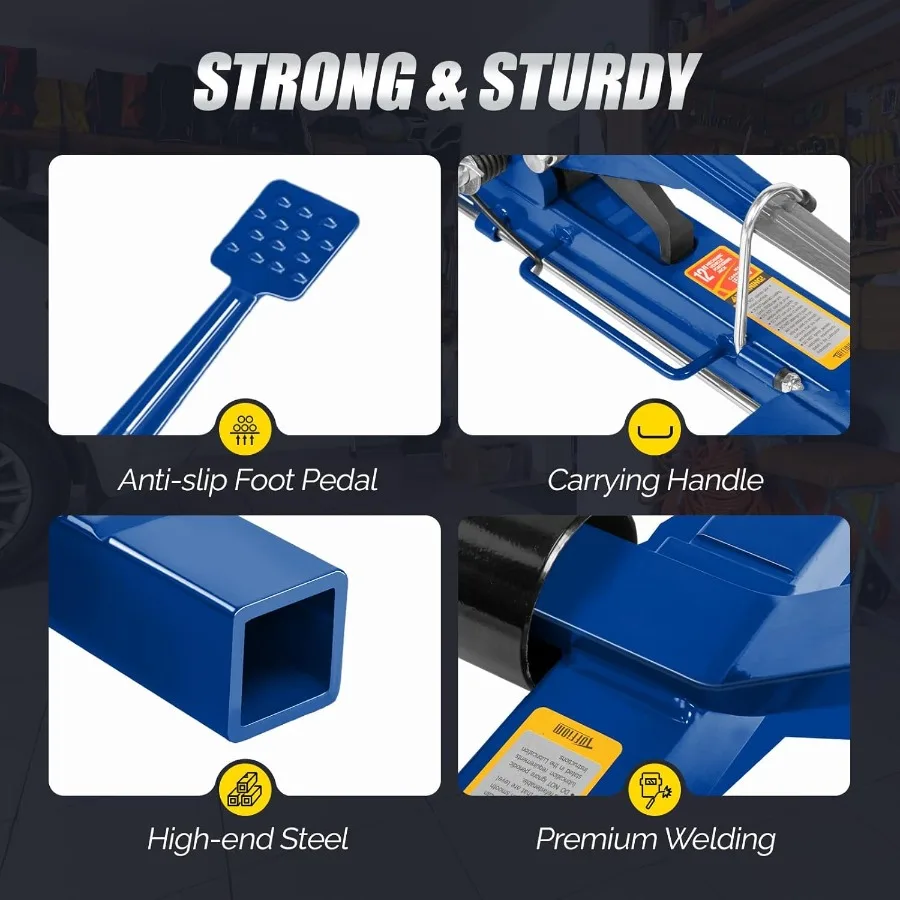 عجلة السيارة دوللي جاك مجموعة من 4 الميكانيكية 1500 رطل زلاجات السيارات 12 ''عجلة تحديد المواقع جاك بكرات الثقيلة مع السقاطة