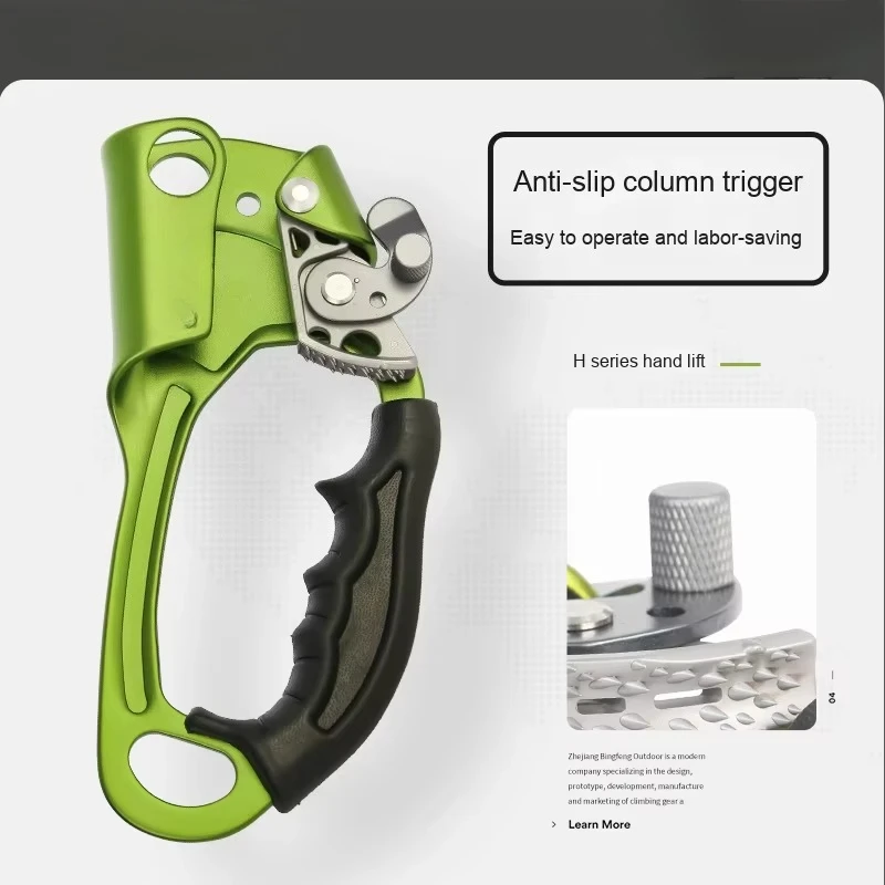 Xinda H Series Professional Right Hand Ascender 8-13mm Rope SRT Climbing Fall Protection for Mountaineering Caving Rescue