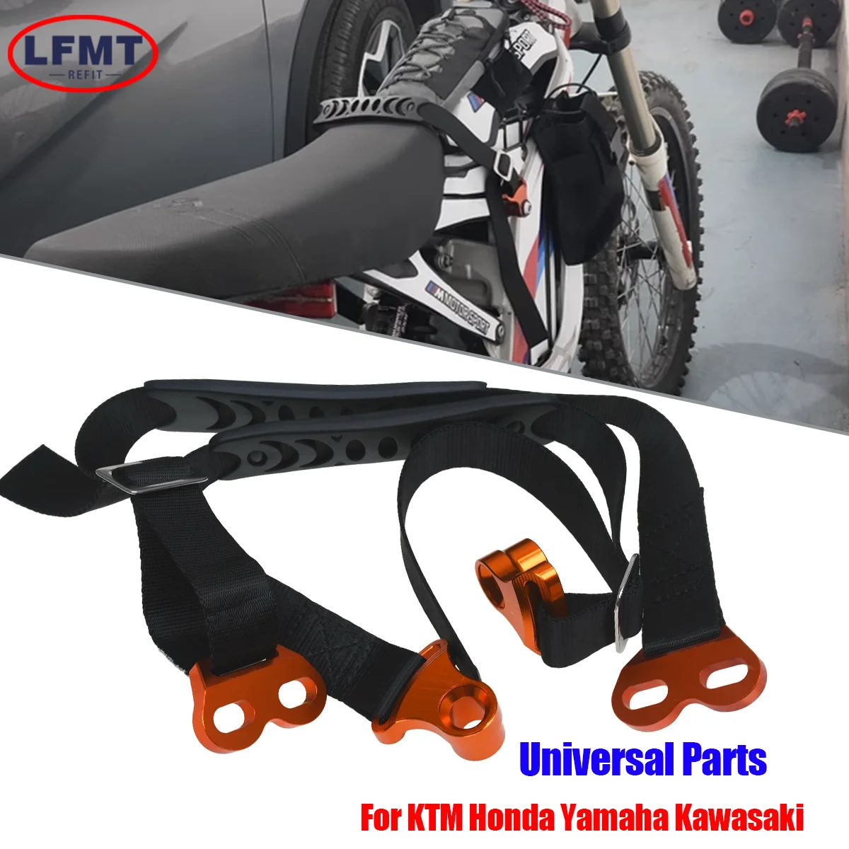 Motocross CNC Rear Rescue Pull Strap Sling Belt For Dirt Bike For Honda KTM Kawasaki Suzuki Yamaha YZ WR 250F 450F 250 450