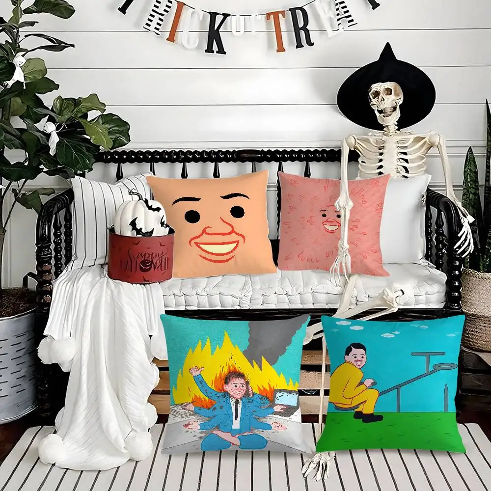 

Fuuny Work J-Joan CornellaS Pillow Case Soft Plush Fabric Double Sided Print Decorative Home Living Room Gift Cushion Cover