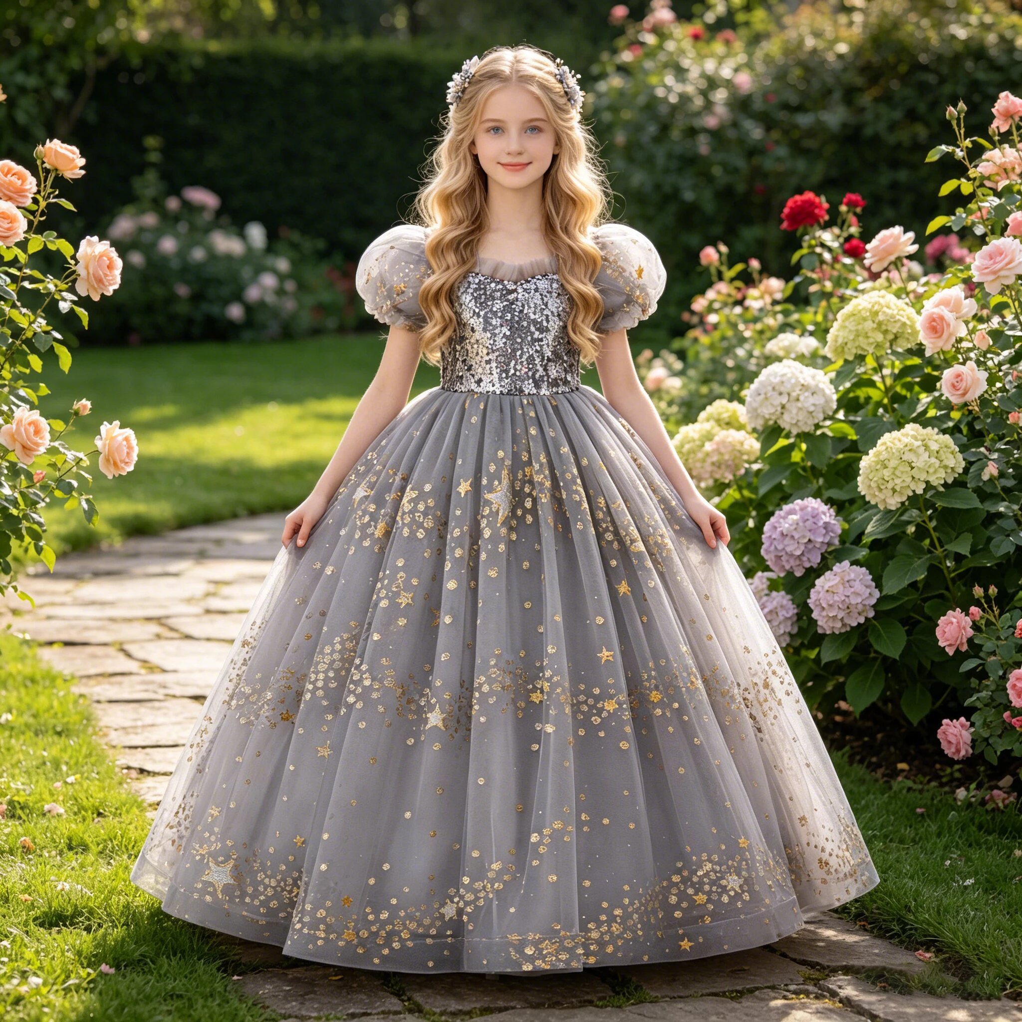 Summer Sequins Party Girls Dress Elegant Wedding Bridesmaids Birthday Prom Dresses for Girl Birthday Evening Christmas Costumes