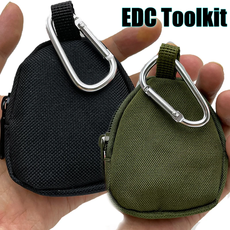 

Mountaineering Tactics EDC Bumbag Pocket Sports Accessories Key Bag Outdoor Tools Storage Bag Earphone Key Bag Zipper Pocket