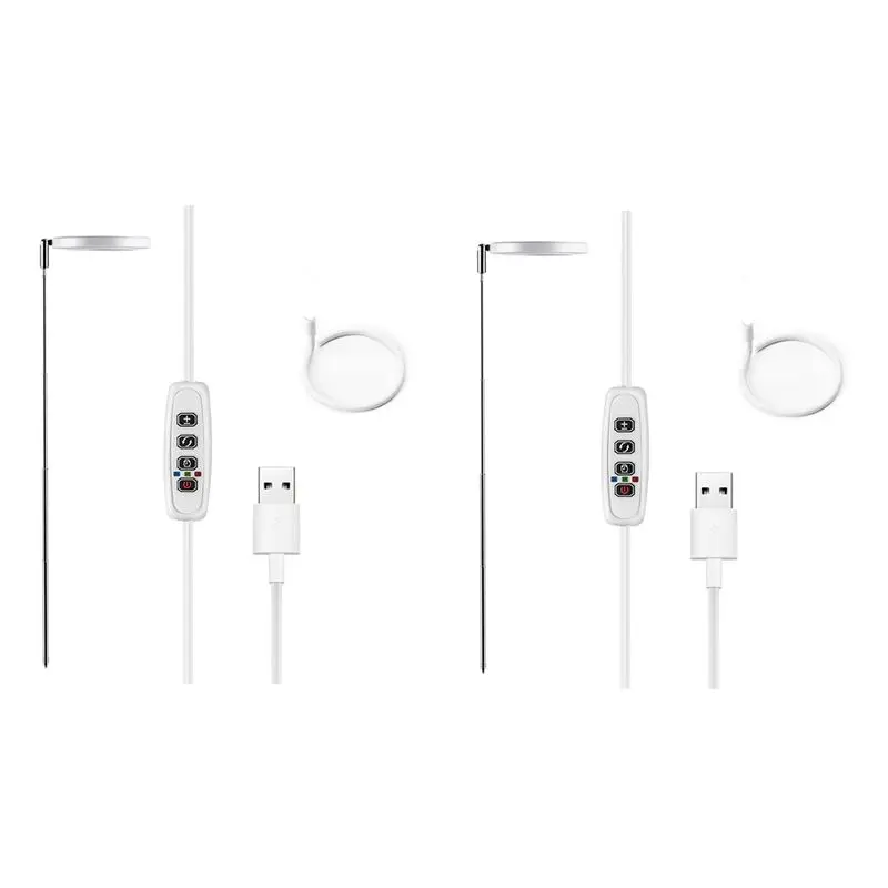 

AB46-2X Grow Lights For Indoor Plants, Full Spectrum LED Halo Plant Light With Stand Height Adjustable Auto Timer, For Plants