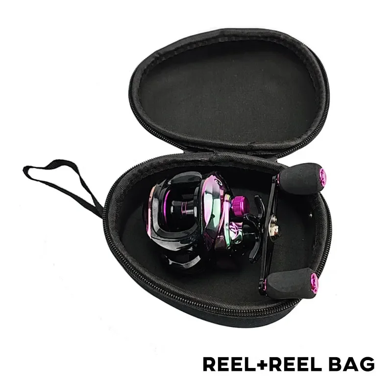 

Free Eva Fishing Bag Baitcasting Reels 11+1bb 7.2 :1 High Speed Gear Ratio For Saltwater Freshwater Carp Fishing Reel Pesca