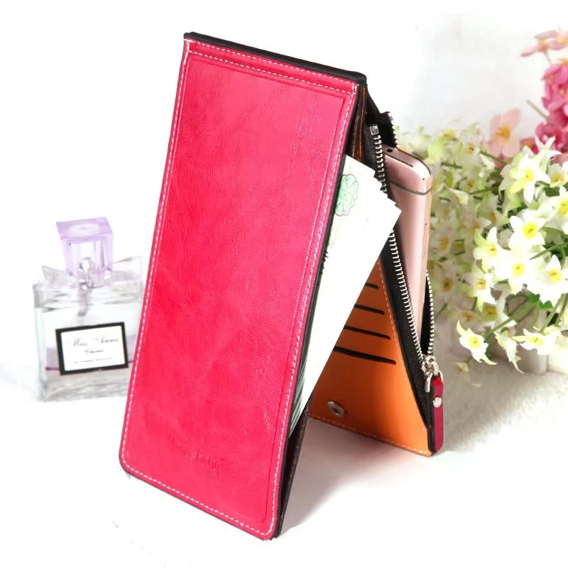 Zipper Slim Long Thin For Women Men Wallet Lady Female Male Coin Purse Clutch Bag Walet Money Cuzdan Business Card Holder Vallet - view 2