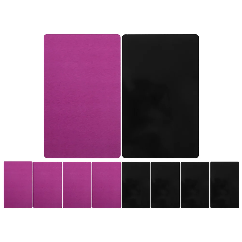 10Pcs Metal Business Cards Blank Metal Name Cards Engraving Sublimation Business Card Blanks Name Card