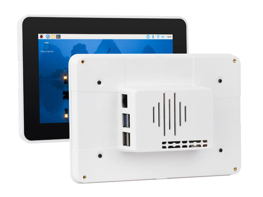 

PI5-CASE-TD2,Protective Case For Raspberry Pi 7inch Touch Display 2 And Raspberry Pi 5, Compatible With Multiple 7inch Screens