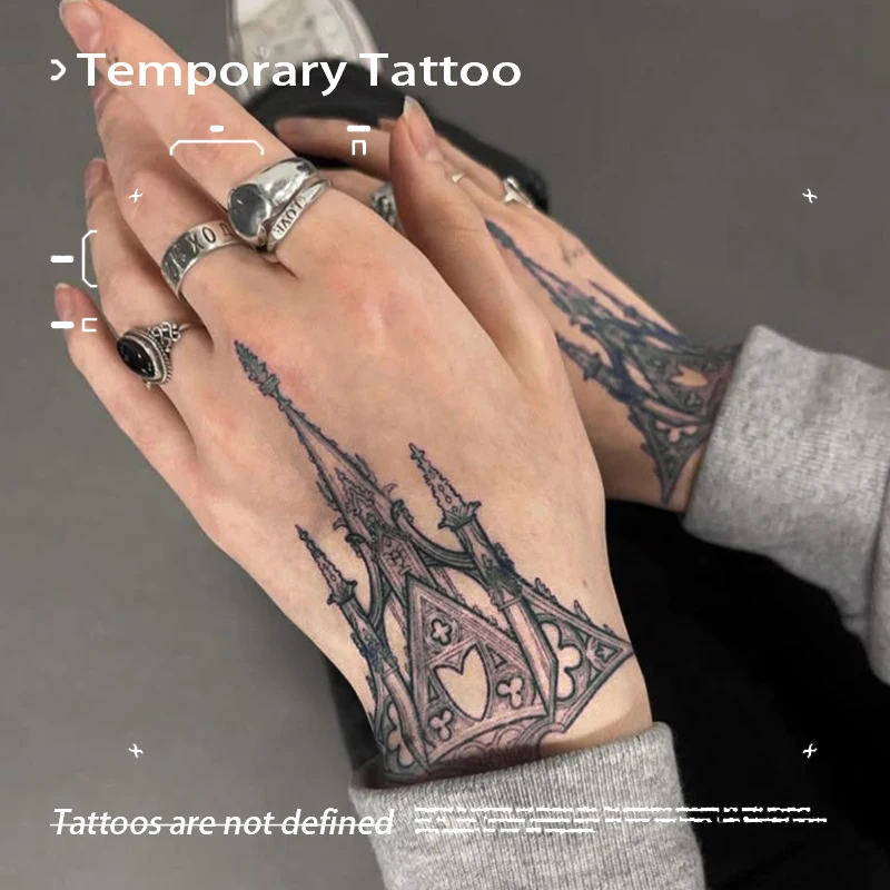 

Американский Ретро Замок Травяной Сок Татуировки Патч Временная Татуировка Водонепроницаемая Прочная Ручная Готическая Сексуальная Горячая Девушка Поддельные Татуировки Вечеринка