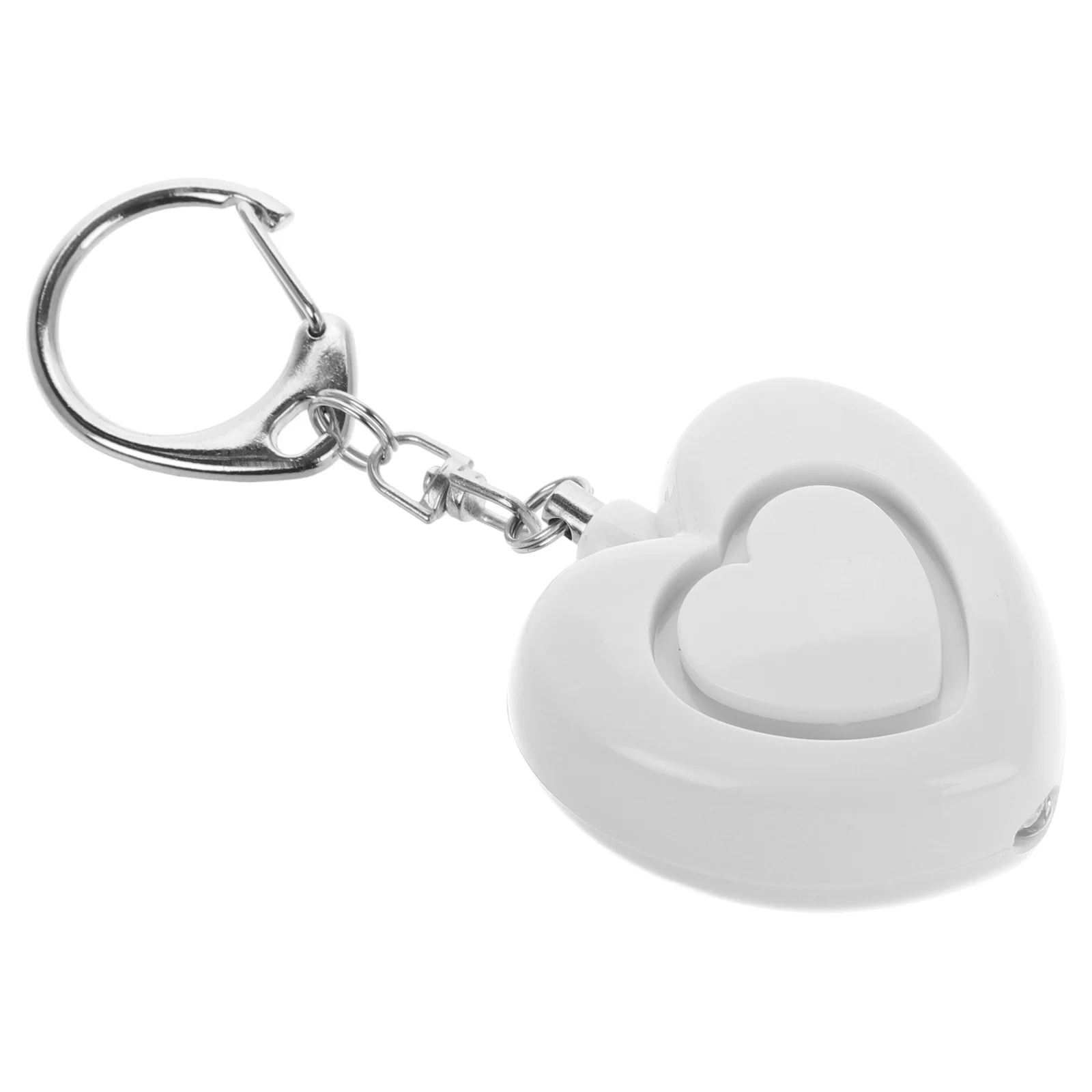 سلسلة مفاتيح إنذار مضادة للسرقة للنساء بصوت عالٍ، جهاز أمان للطوارئ، مقاوم للماء، ضوء حلقة رئيسية #6