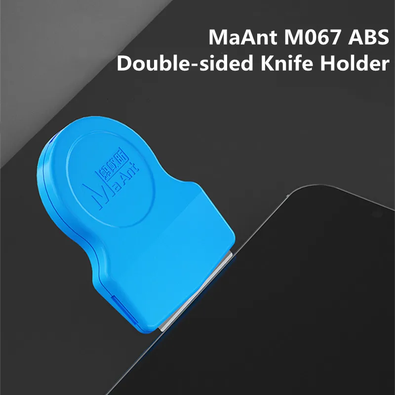 MaAnt M067 ABS Double-Sided Blade Clamp for Mobile Phone Tablet Repair LCD Screen Glue Removal Scraping Repair Knife Holder