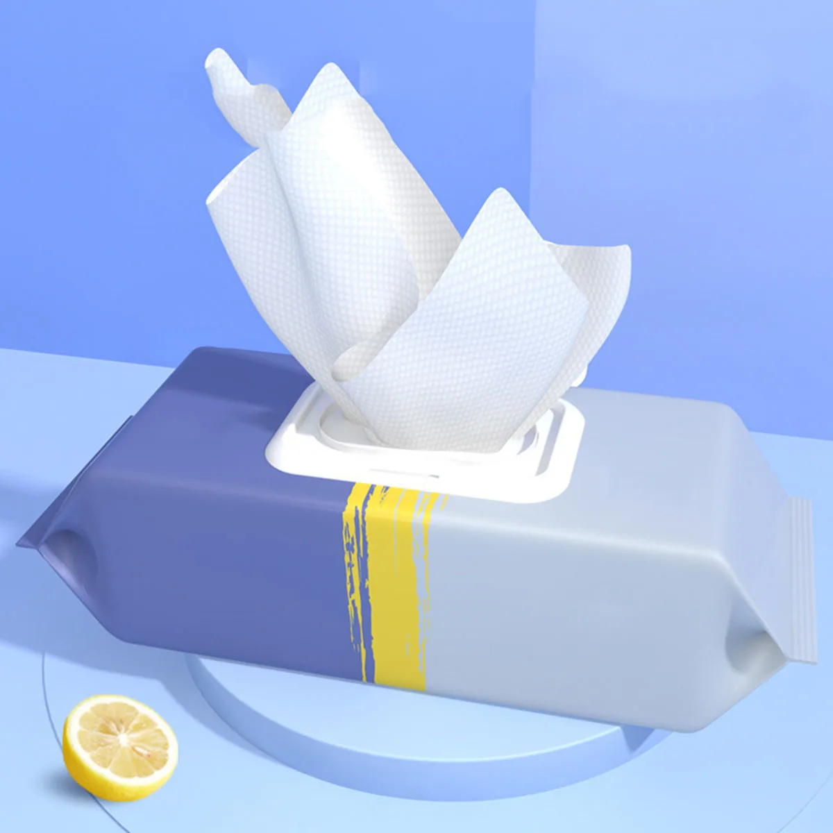 Bild 4: Küchentücher zum Entfernen von Öl und Schmutz, Haushaltsreinigung, Dunstabzugshaube, speziell eins abwischbare, nasse Papierhandtücher, Einweg-Gesichtstücher