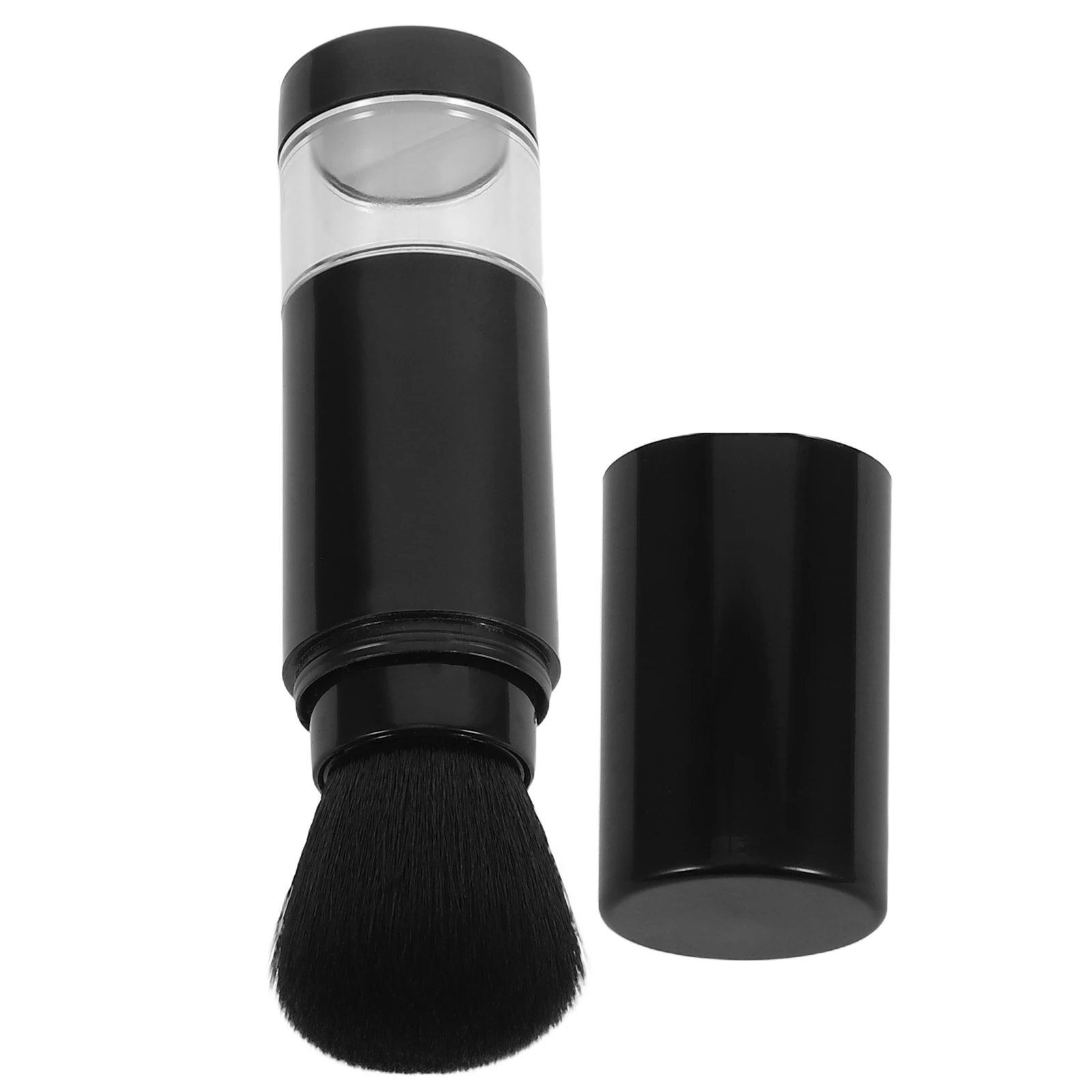 

Knob Makeup Brush Blush Applicator Face Brushes Plastic Liquid with Cover Powder Dispenser