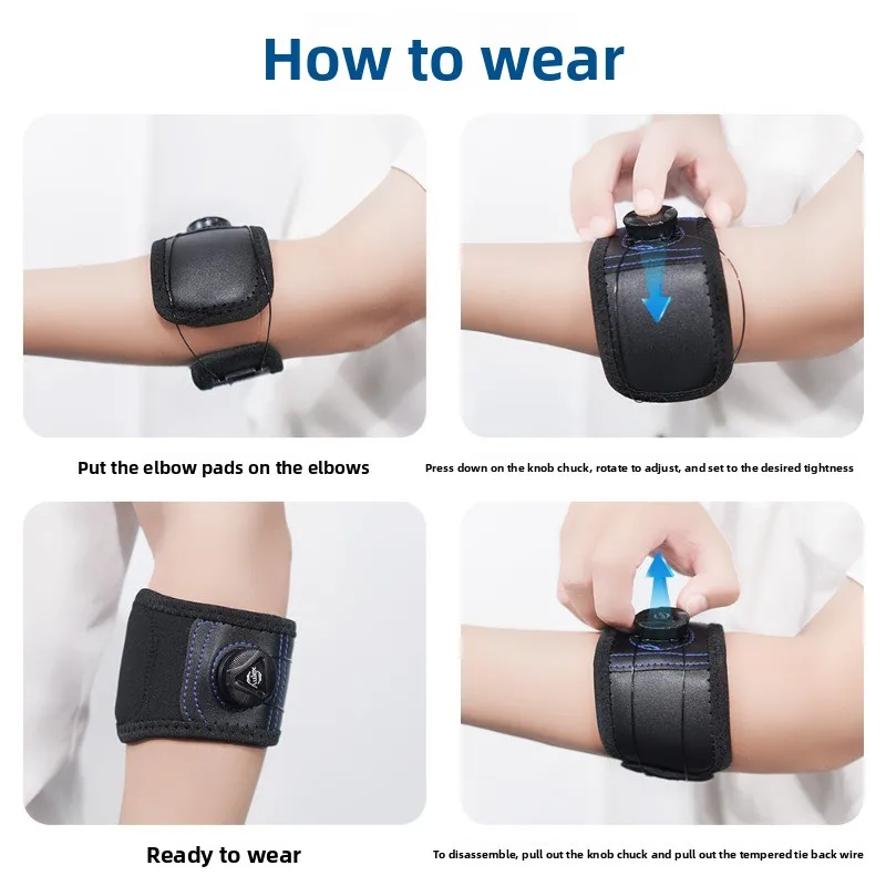 

Регулируемый компрессионный рукав на локте, поддержка теннисного тренажерного зала и велоспорта, ударопрочный бандаж для мужчин и женщин,