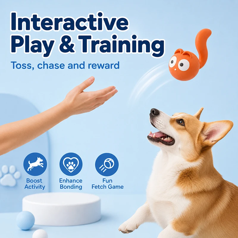 Squeaky Latex Dog Toy Bite Resistant Chew Toy Cute Fun Pet Toy for Dogs Interactive Puppy Chew Toys Dog Accessories - view 3