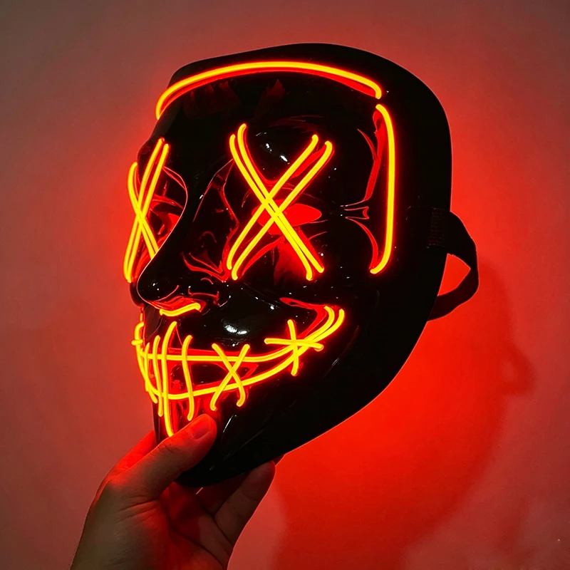 1 masque néon EL attrayant, pl - Led Purge Mask Halloween avis et prix