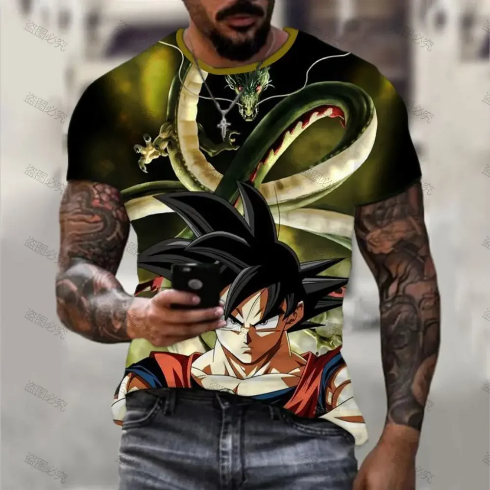 

Men's T Shirt 2024 Goku Dragon Ball Z Vegeta Fashion Streetwear Tops Y2k Summer Cartoon Trend T-shirts Oversized 110-6XL Gym New