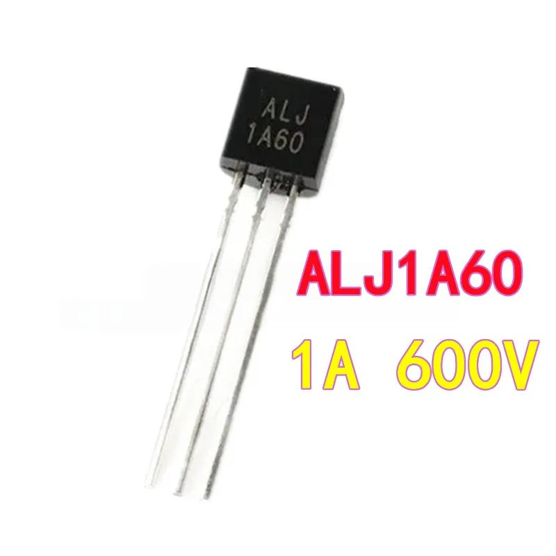 10PCS 1A60 TO92 ALJ1A60 Triac, 1A 600V, Through-Hole, Commonly Used in Electric Fans