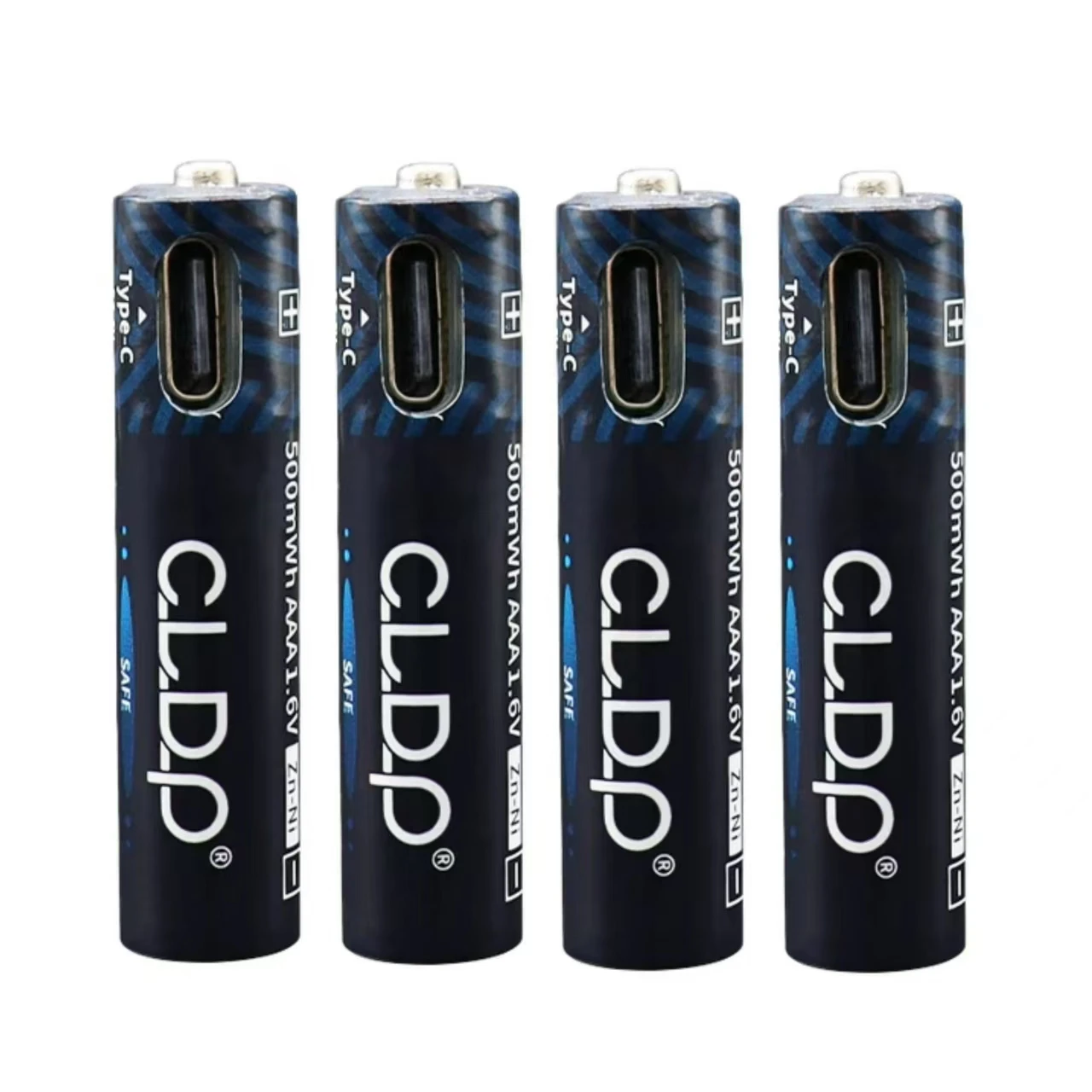 Batería recargable AAA ni-zn de 1,6 V, 500mWh, USB ni-zn, con cable de carga de TYPE-C, adecuada para cerraduras de puertas de juguete, 2 uds./lote