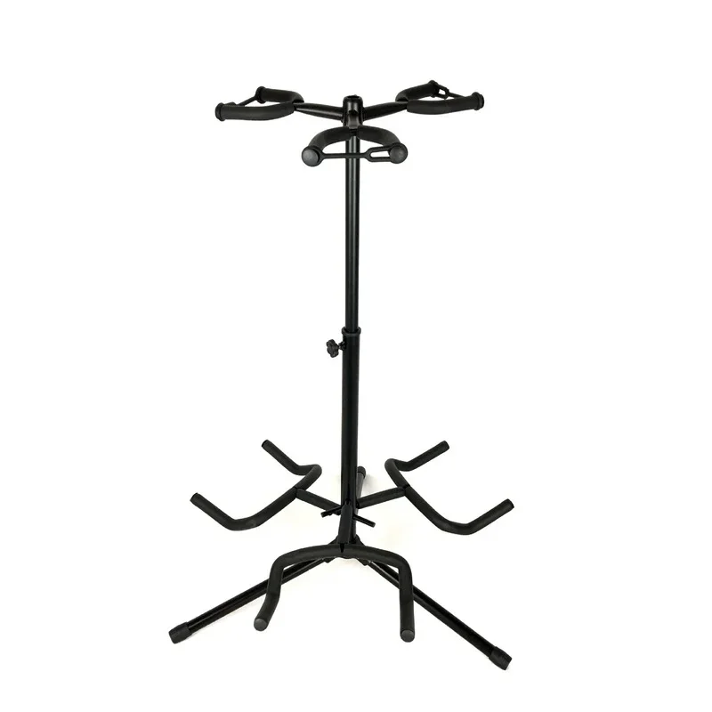 Guitar Stand Three-Headed Vertical L3 Lifting Portable Guitar Rack Musical Instrument Holder Bracket with Protective Cotton SJ