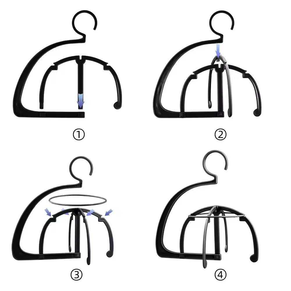 Hanging Wig Display Stand Portable Wig Holder Storage Rack Wig Organizer For Lace Wigs Hair Extensions Salon Styling Tools image 6