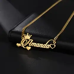 Charm Custom Name Necklaces for Women Stainless Steel Jewelry Onlyfans Personalized Twist Chain Pendant Christmas Gift Accessory