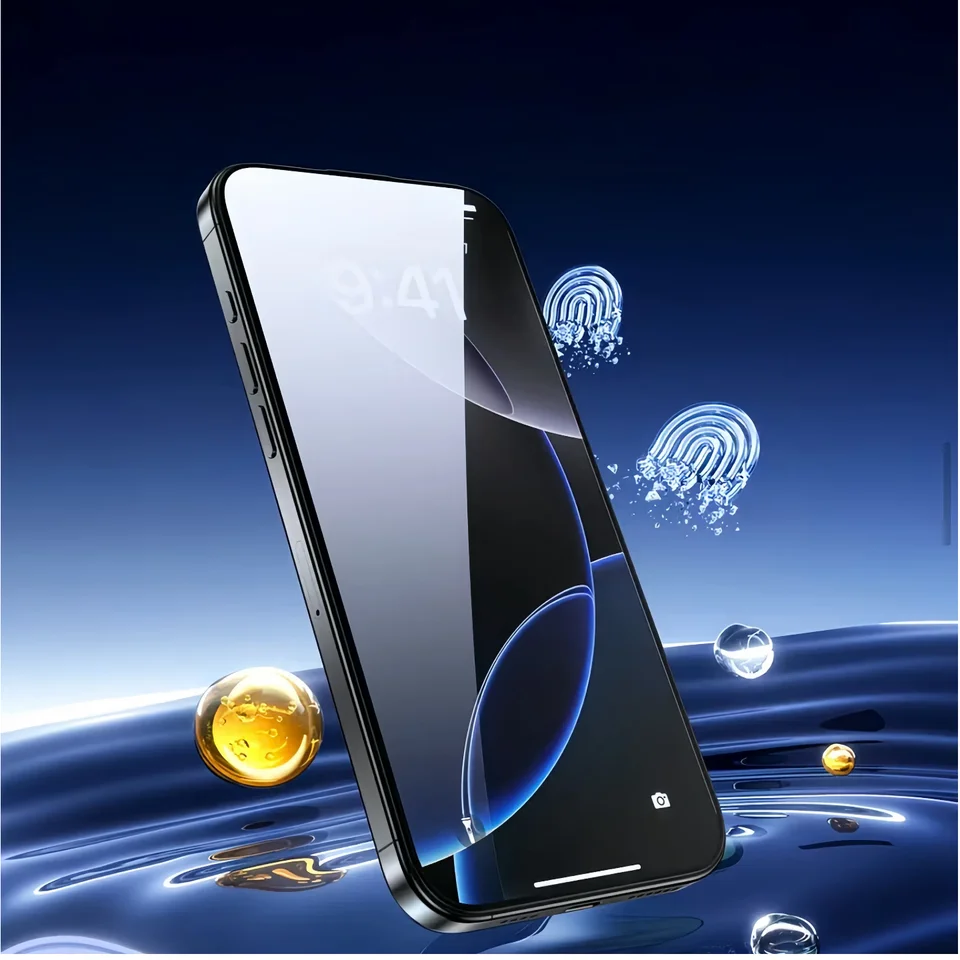 3 Piezas Protector de Pantalla de Vidrio Templado para iPhone 17/16/15 Pro A Prueba de Golpes Vidrio Gorilla Película Protectora para Móvil 4