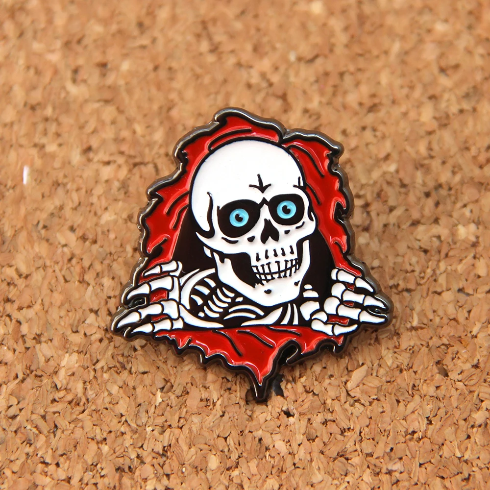 Blue Eyes  Skull Brooch Cosplay jewelry Enamel Pin Lapel Pins Badge Hats Clothes Backpack Decoration Jewelry Accessories