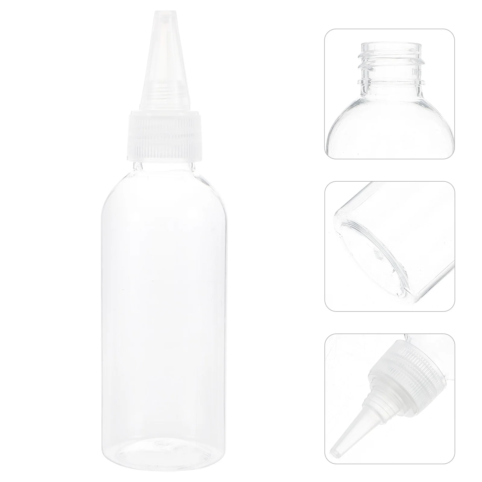 

15pcs Transparent Plastic Squeeze Bottles Sauce Dispenser With Cap Applicator For Liquid Ink Paint Glue Solvents Sand Easy Flow