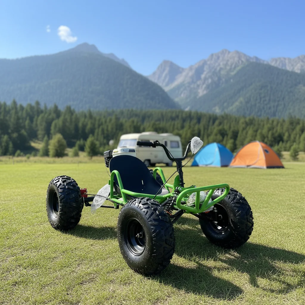 New 212cc 4-stroke 70 km/h -powered Outdoor Drift Car 8/10inch Tire Designed Specifically for Amusement Parks Go Cart