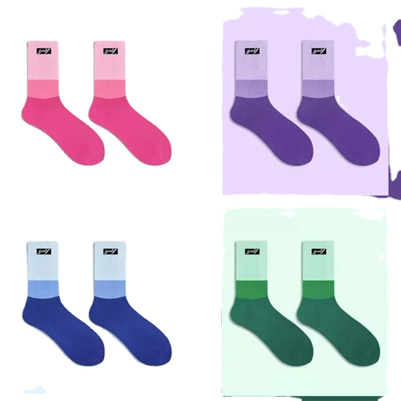 

Golf Mid-Tube Sports Socks for Men and Women, Same Style, Gradient, New, 2023