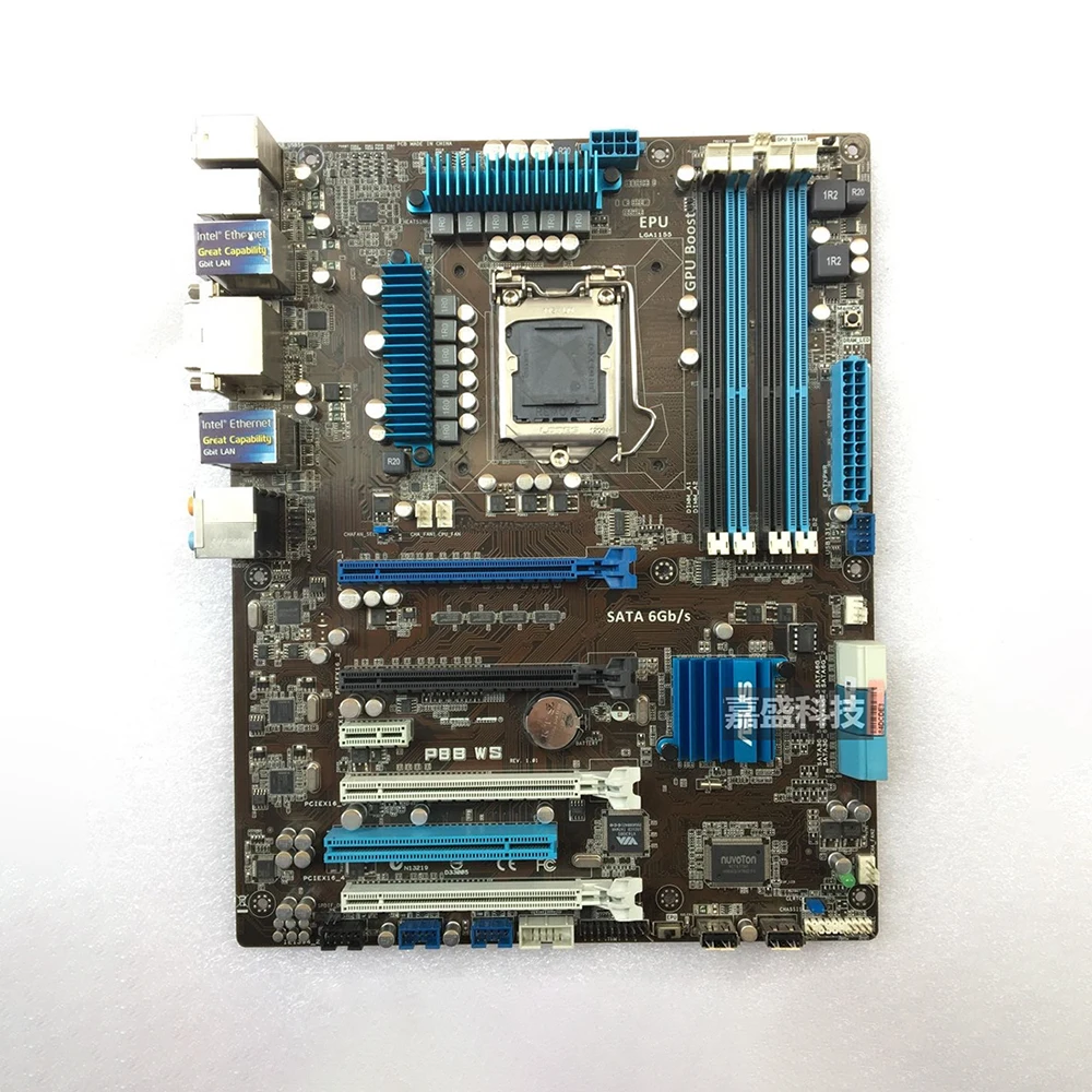 اللوحة الأم لخادم محطة العمل P8B WS C206 P8B-WS LGA 1155