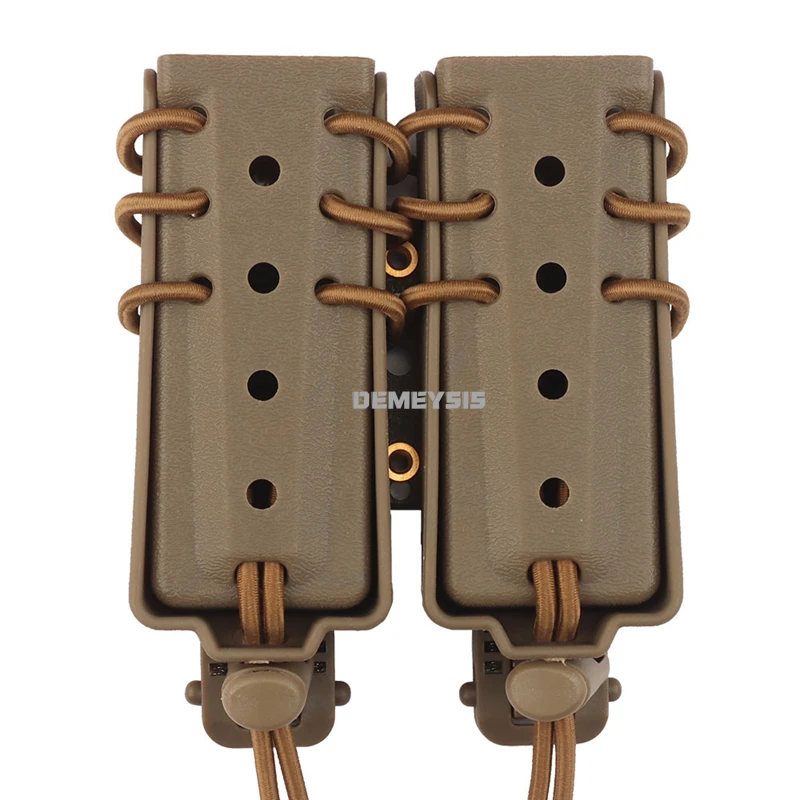 Funda portacargadores doble MOLLE 9mm liberación rápida - imagen 5