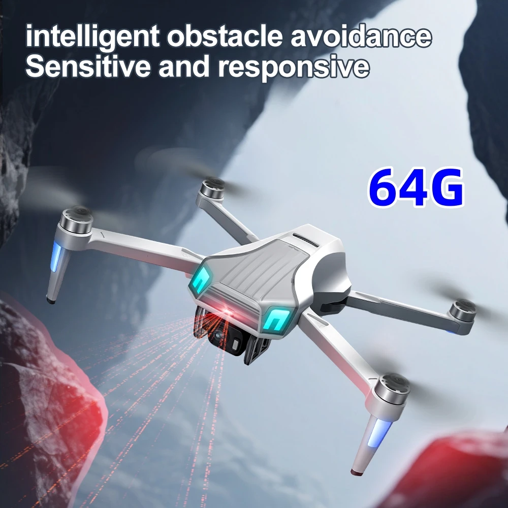NCZOBOE U55  GPS Drone with Screen Remote 8K Professional HD Dual Camera WIFI FPV Brushless Motor Obstacle Avoidance